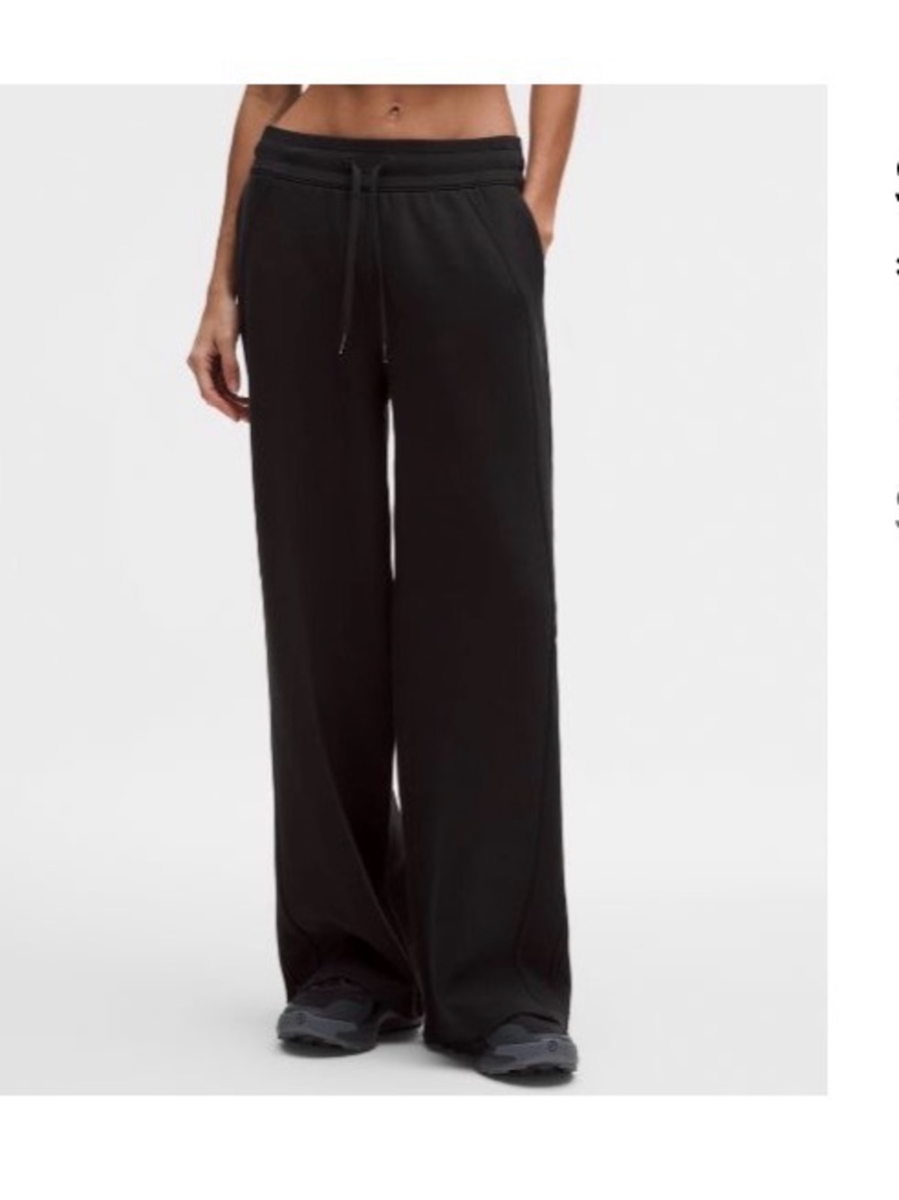 lululemon athletica Black Wide Leg Pants